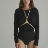 LIVY Harnais En Cuir Nu Discount