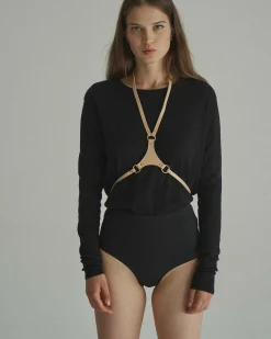 LIVY Harnais En Cuir Nu Discount