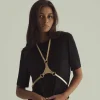LIVY Harnais En Cuir Abysse Or Best Sale