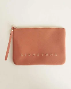 LIVY Pochette Bain stone Peche Sale