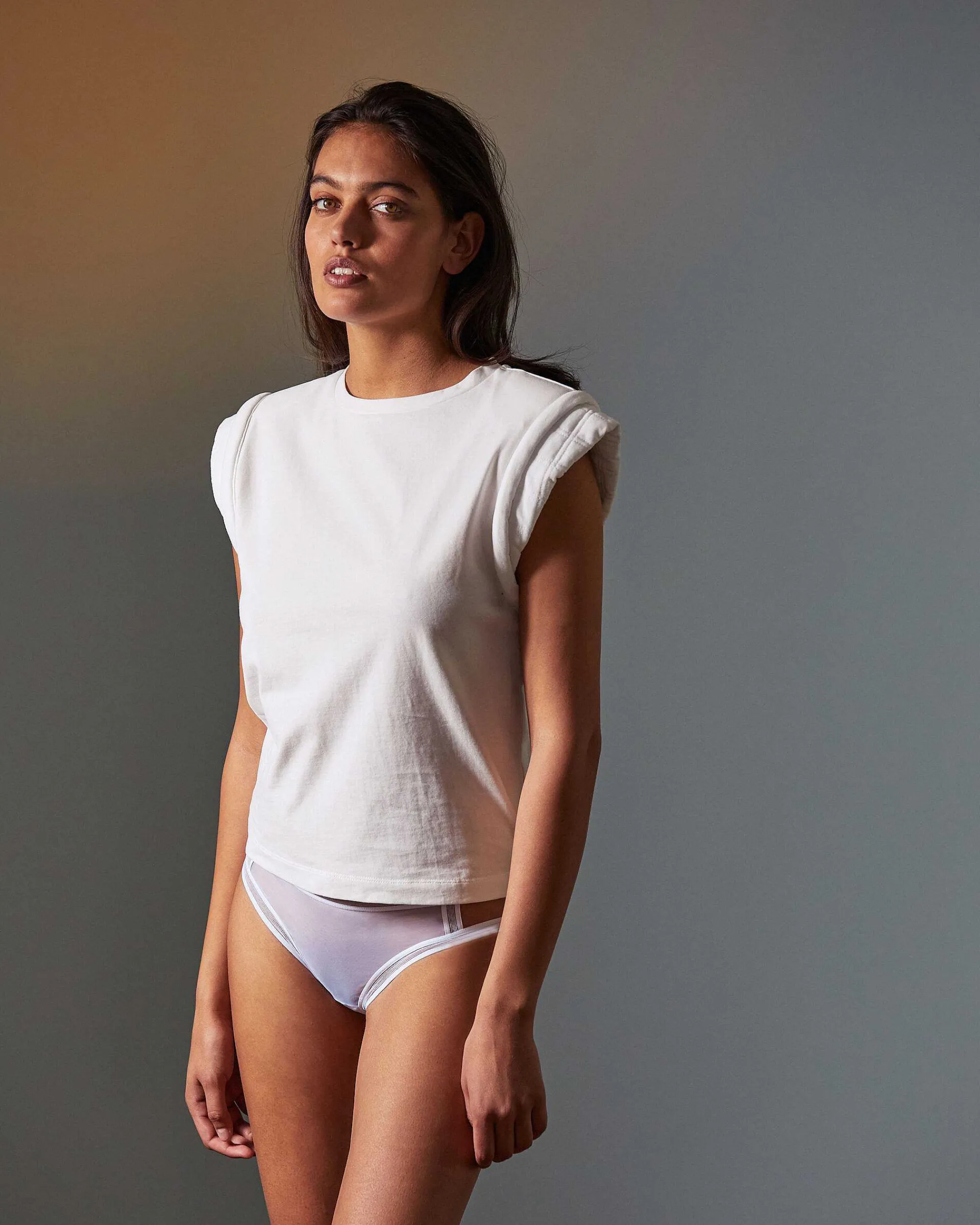 LIVY Tee Shirt Dotcom Blanc Cheap